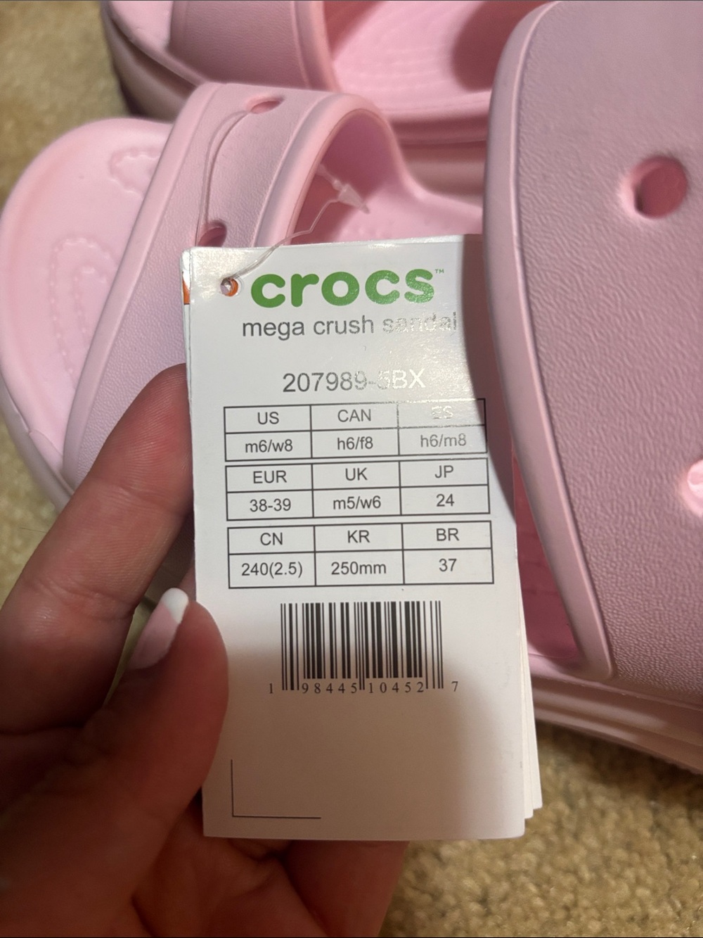 Crocs ' Mega Crush Platform Sandal - Pink - Picture 2 of 6